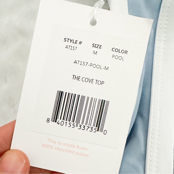 NWT- ANDIE The Cove Swim Top in Pool - Picture 6 of 9